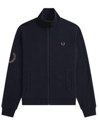 Fred Perry - Laurel Wreath Sleeve Track Jacket - Lyst