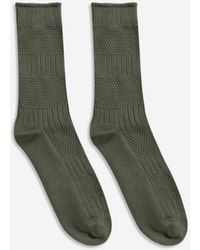 Far Afield - AFSK143 calcetines rayas texturizadas en ver - Lyst