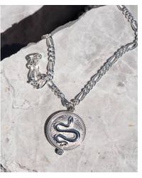 Zoe & Morgan - Wisdom Necklace With White Zircon One Size - Lyst