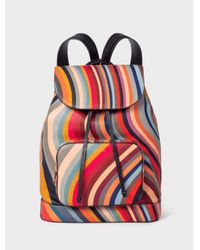 Paul Smith - Swirl Leather Backpack - Lyst