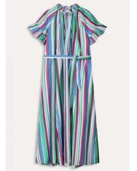 Pom - | Striped Sicily Dress Multi 36 - Lyst