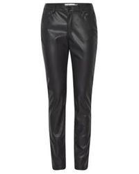 Ichi - Faux Leather Pants 38 - Lyst