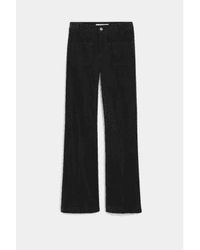 Vanessa Bruno - Dompay Noir Corduroy Flared Trousers 36 - Lyst