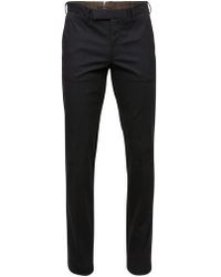 Ermenegildo Zegna Marine lange formale Chino - Blau