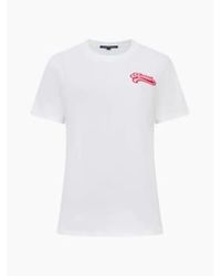 French Connection - Amour Graphic T Shirt Or Linen - Lyst