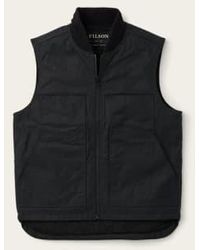 Filson - Cloth Insulated Work Vest Black M - Lyst