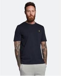 Lyle & Scott - Slub-t-shirt in der dunklen marine - Lyst