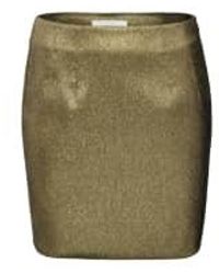 Yaya - Mini Skirt With Zip And Glitter Effect - Lyst