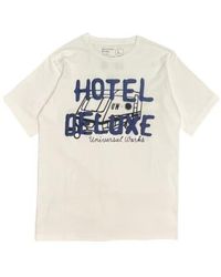 Universal Works - Hotel Deluxe Print -T -Shirt in ECRU - Lyst
