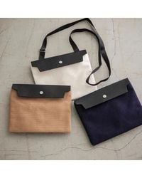 Cabas - N°60 Medium Sized Micro Shoulder Bag /black Brown/grey/blue - Lyst