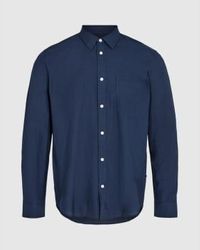 Minimum - Jack 9802 Long Sleeve Shirt Navy Blazer S - Lyst