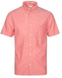 GANT - Regular Fit Cotton Linen Short Sleeve Shirt 2 - Lyst