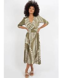 Traffic People - The Odes Maia Dress Olive M - Lyst