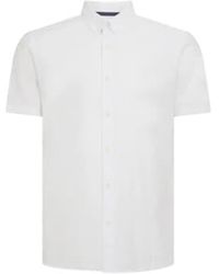 Remus Uomo - Rome linen blend shirt shirt à manches courtes - Lyst