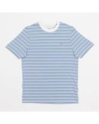 Farah - T-shirt danny stripe en bleu, vert et rose - Lyst