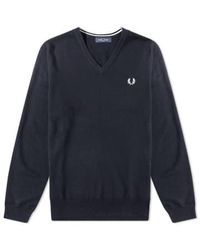 Fred Perry - Classic V Neck Jumper S - Lyst