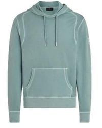Belstaff - Gauge hoodie -kleidungsstück farbstoff leichtes fleece -stahlgrün - Lyst