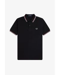 Fred Perry - M3600 Polo Shirt Light /coral Heat Medium - Lyst