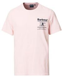 Barbour - Chanonry Print T-shirt Pink - Lyst