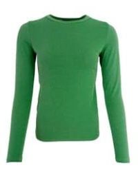 Black Colour - Colour Faye Long Sleeved Top Grass Green - Lyst