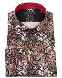 Guide London - Abstract Stain Glass Print Shirt / Multi 4xl - Lyst