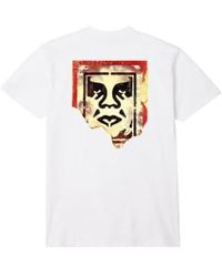 Obey - T-shirt Ripped Icon Uomo S - Lyst