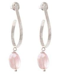 A Beautiful Story - Earrings Attracted Quartz Sustainable & Fairtrade Choice - Lyst