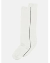 mpDenmark - Inga Knee High Socks Snow 37-39 - Lyst