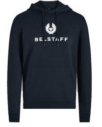 Belstaff - Signature Sweatshirt Hoodie Dark Ink M - Lyst