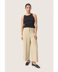 Soaked In Luxury - Corinne Wide Cropped Pants - Lyst