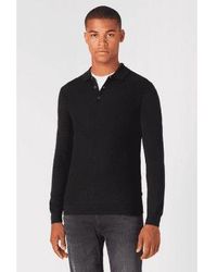 Remus Uomo - Merino Wool Blend Long Sleeve Knitted Polo Shirt Extra Large - Lyst