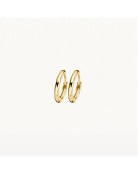 Blush Lingerie - 14k Gold Clicker 10mm Hoop Earrings - Lyst