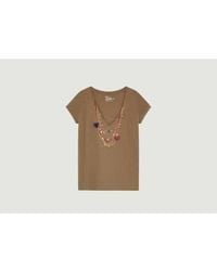 Leon & Harper - Organic Cotton T-shirt With Necklace Pattern Tonton Medail Xs - Lyst