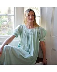 Powell Craft - Ladies Cotton Puff Sleeve Nightdress 'juliet' One Size - Lyst
