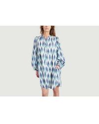 Hartford - Loose-fitting Dress With Ikat Ready Print 2 - Lyst