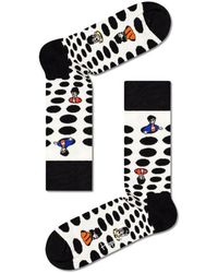 Happy Socks Beatles Dots Socken - Schwarz