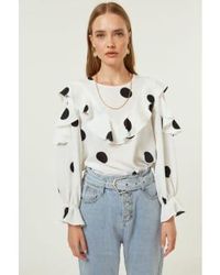 Jovonna London - Mexika Spotted Blouse S - Lyst