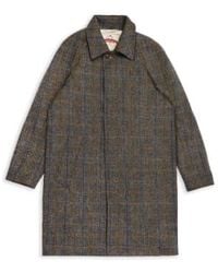 Burrows and Hare - Gladstone Harris Tweed Overcoat Herringbone S - Lyst
