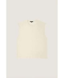 Soeur - Apolline Ecru Sleeveless T-shirt 34 - Lyst