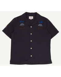 Folk - Ss Soft Collar Shirt Moon Embroidery Damien Poulain 2 - Lyst