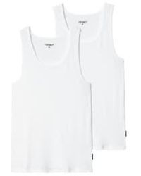 Carhartt - Camisetas De Tirantes A Shirt Pack De 2 Blancoblanco - Lyst