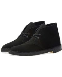 black clarks desert boots