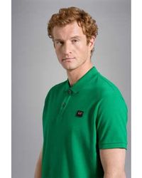Paul & Shark - Organic Cotton Piqué Polo With Iconic Badge Small - Lyst