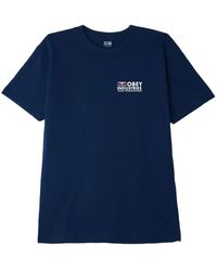 Obey T-shirt Visual Communications Uomo Navy - Blue