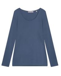 Cashmere Fashion - T-shirt en coton Trusted Handwork Cannes col rond manches longues - Lyst