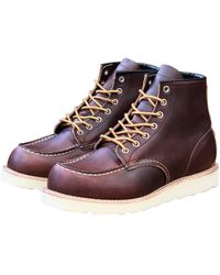 Red Wing Briar Leather Moc Toe Shoes - Multicolour