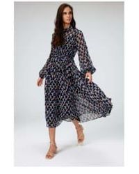 Diane von Furstenberg - Kent Geometric High Neck Dress With Slip Size: 1 14 - Lyst