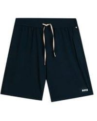 BOSS - Unique Shorts Dark Stretch Cotton Pyjama 50515394 402 M - Lyst