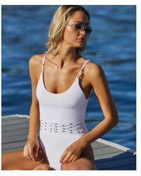 PQ Swim - Pq schwimmperlen brynn badeanzug in weiß - Lyst