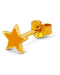 Lulu - Color Star 1pcs Earring Marigold / Os - Lyst